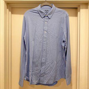 Rhone Commuter Button Down, Slim Fit, Large, Blue